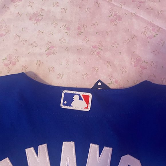 MLB Blue Los Angeles Dodgers Baseball Jersey 18# Yoshinobu Yamamoto Jersey - Picture 2 of 10